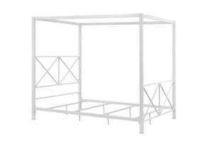 DHP Rosedale Metal Canopy Bed - White - Queen