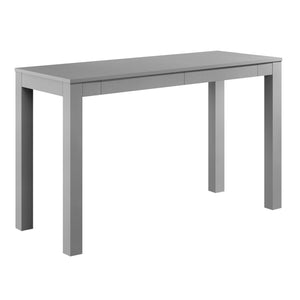 Large Parsons Computer Desk with 2 Drawers, White - White