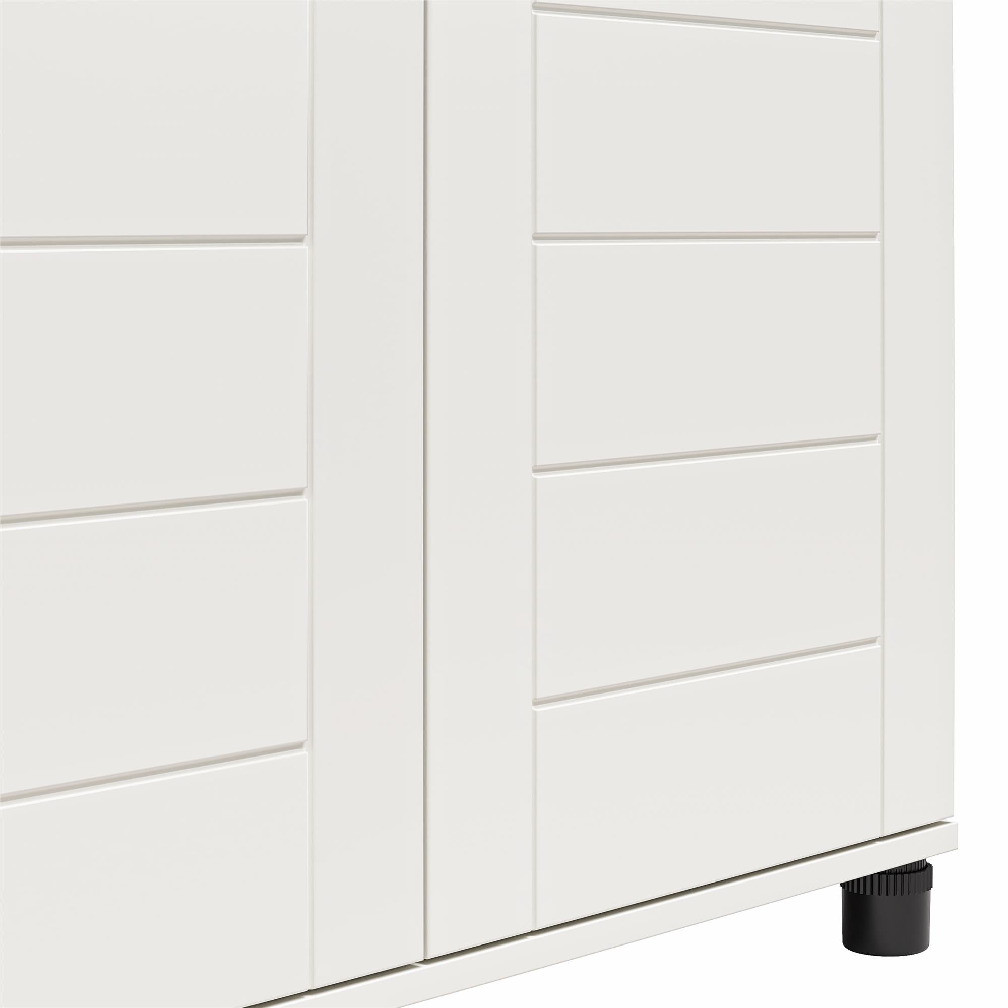 Systembuild Evolution Loxley 36" Wide 2 Door Shiplap Cabinet - White