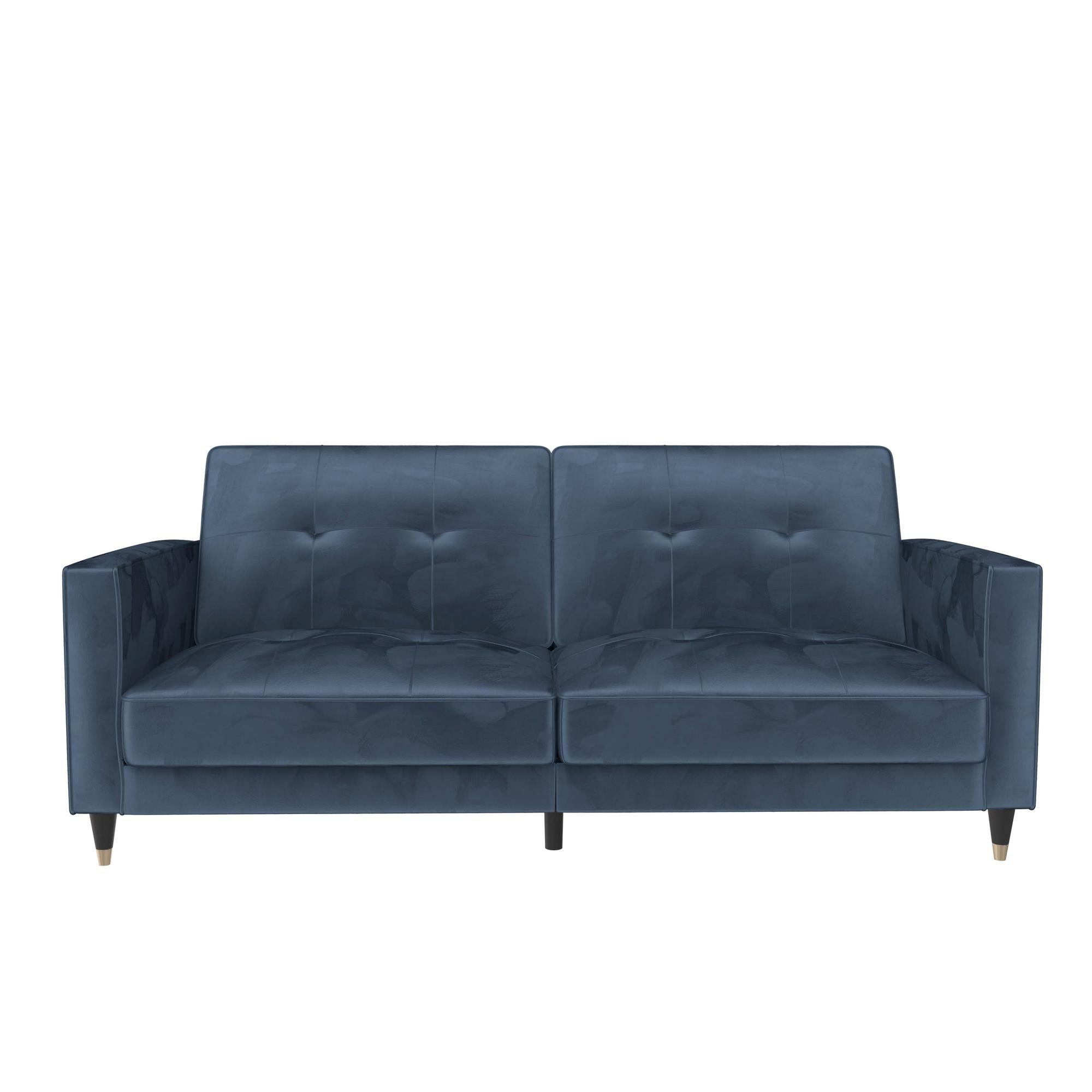 DHP Penelope Tufted Futon Sofa Bed - Blue