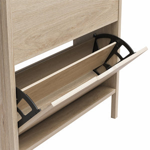 2-Tier Shoe Storage, Blonde Oak - Blonde Oak
