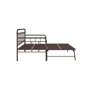 DHP Locky Metal Daybed with Pop Up Trundle - Bronze - Twin