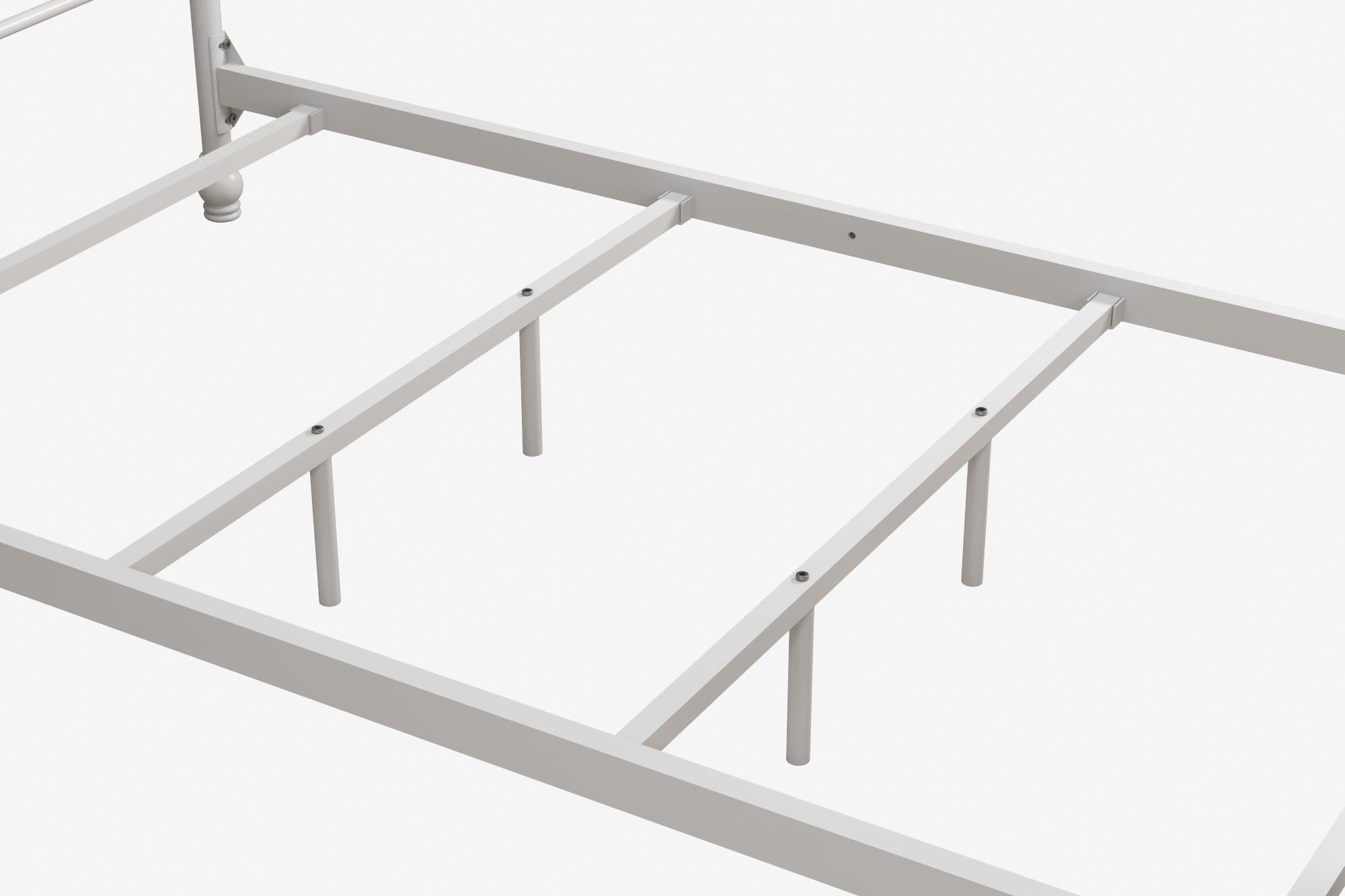 DHP Jenny Lind Metal Bed Frame - White - Twin