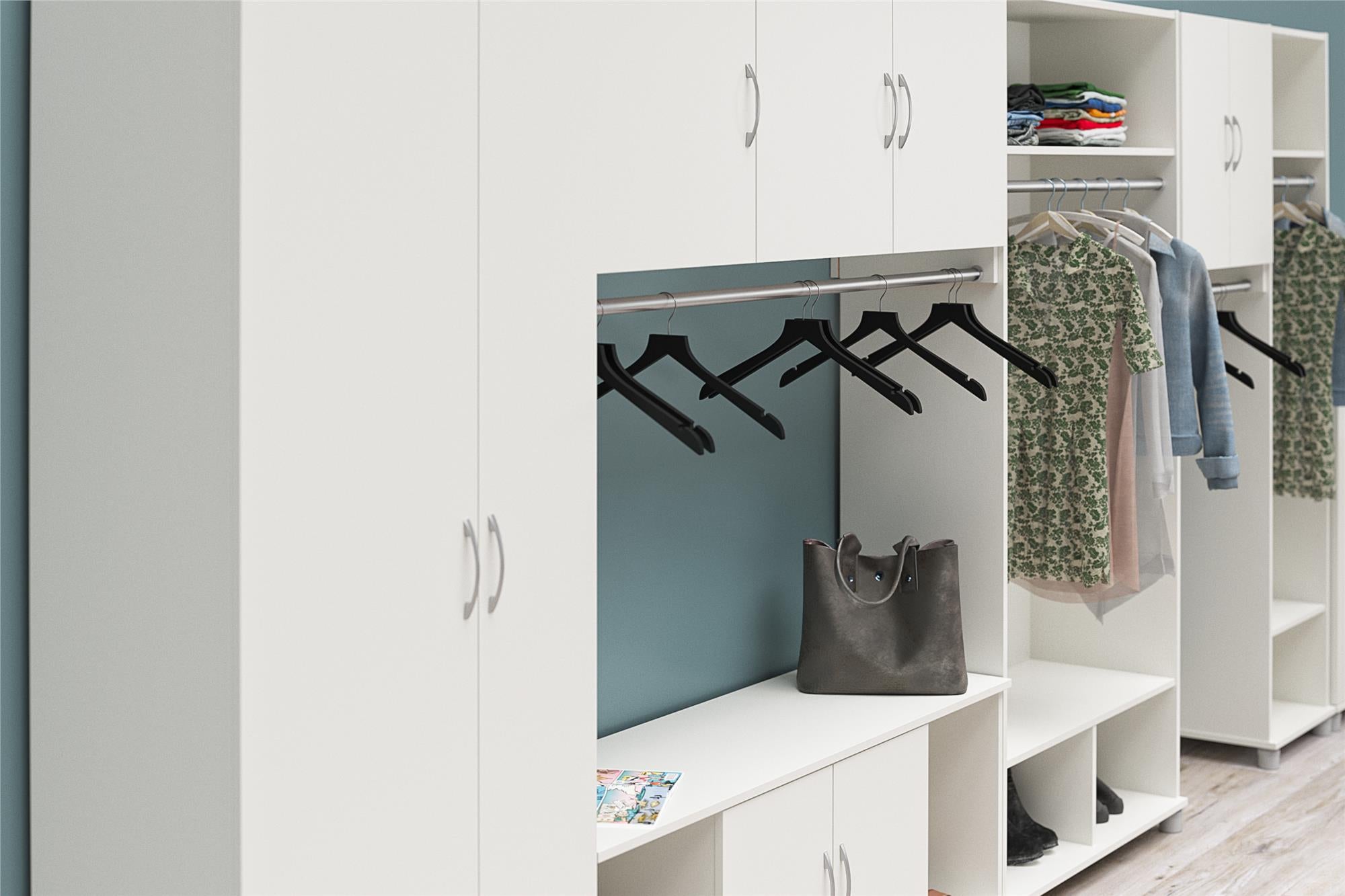 Systembuild Evolution Lory Shoe Storage Bench - White
